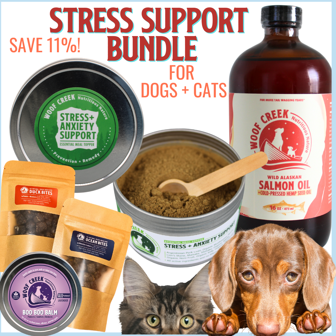 Stress Support Bundle | 5 All-Natural Wellness Items for Dogs + Cats