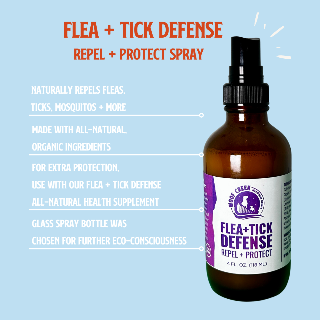 All-Natural Flea + Tick Repel + Protect Spray for Dogs | 4FLOZ