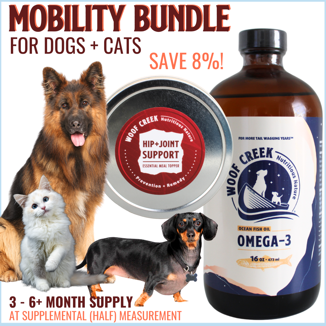 Mobility Pet Bundle | 2 Natural Hip + Joint Support Blends for Dogs + Cats